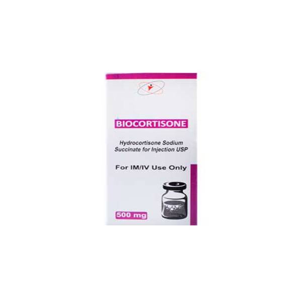 Biocortisone Hidrocortisona Ampolla 500mg I.M/I.V - Asia