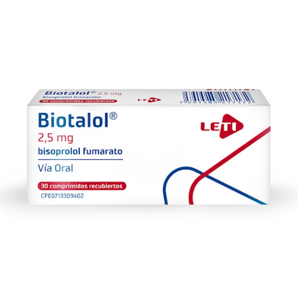 Biotalol Bisoprolol 2.5mg x 30 Comprimidos - Leti