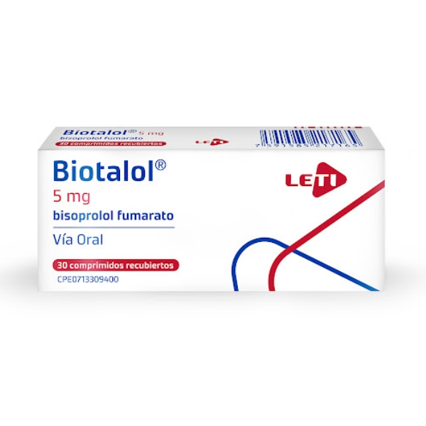 Biotalol Bisoprolol 5mg x 30 Comprimidos - Leti