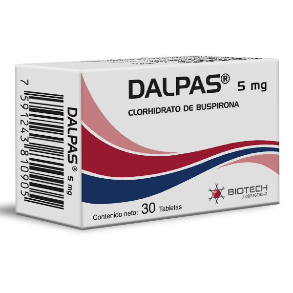 Dalpas Buspirona 5mg x 30 Tabletas - Biotech