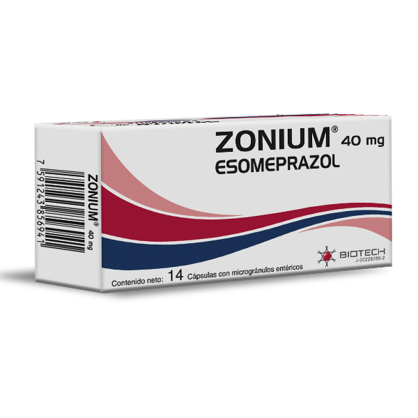 Zonium Esomeprazol 40mg x 14 Cápsulas - Biotech