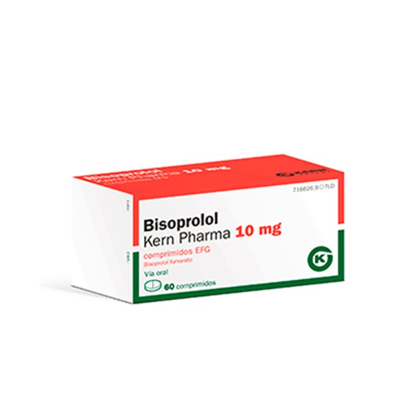 Bisoprolol 10mg x 60 Comprimidos - Kern Pharma