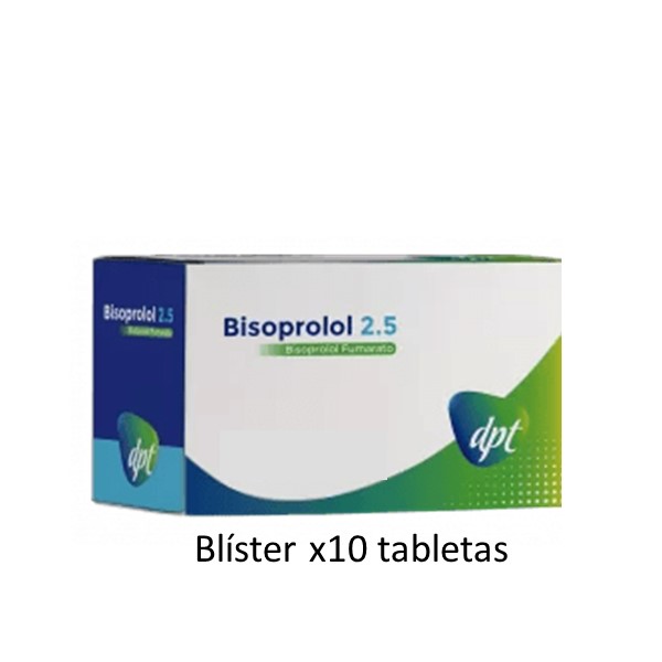Bisoprolol 2.5mg x 10 Tabletas - DPT