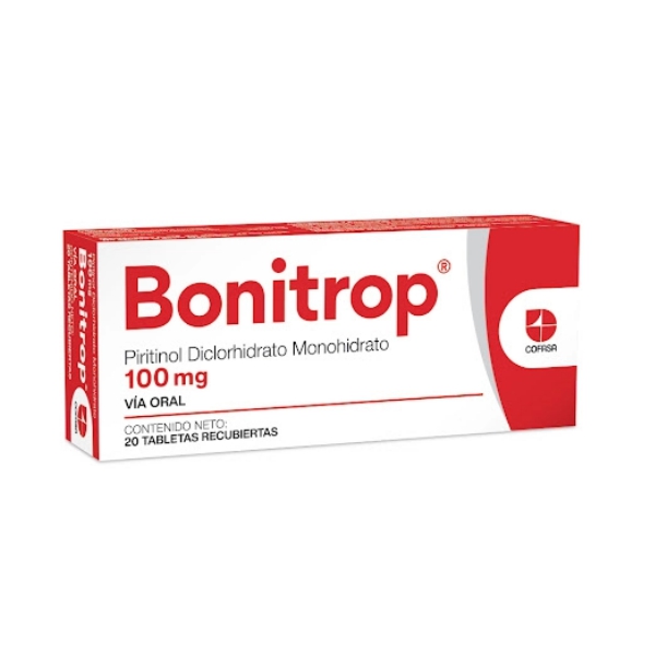 Bonitrop Piritinol Diclorhidrato 100mg x 20 Tabletas -Cofasa