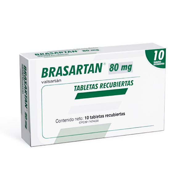 Brasartan Valsartán 80mg x 10 Cápsulas - Farma