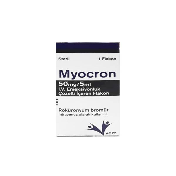 Bromuro De Rocuronio Amp 50mg/5ml I.V - Myocron