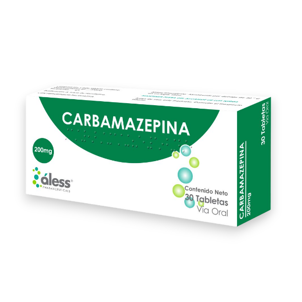 Carbamazepina 200mg x 30 Comprimidos - Aless