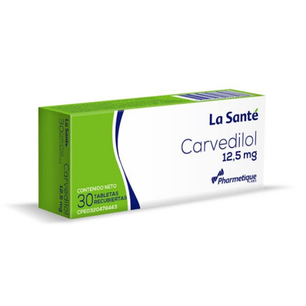 Carvedilol 12.5mg x 30 Tabletas - La Santé