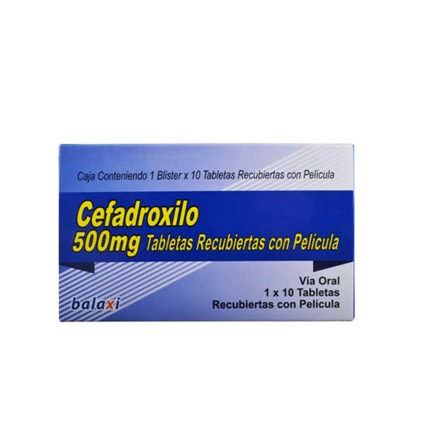Cefadroxilo 500mg x 10 Tabletas - Balaxi