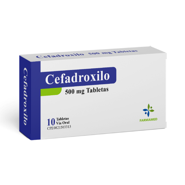 Cefadroxilo 500mg x 10 Tabletas - Farmamed