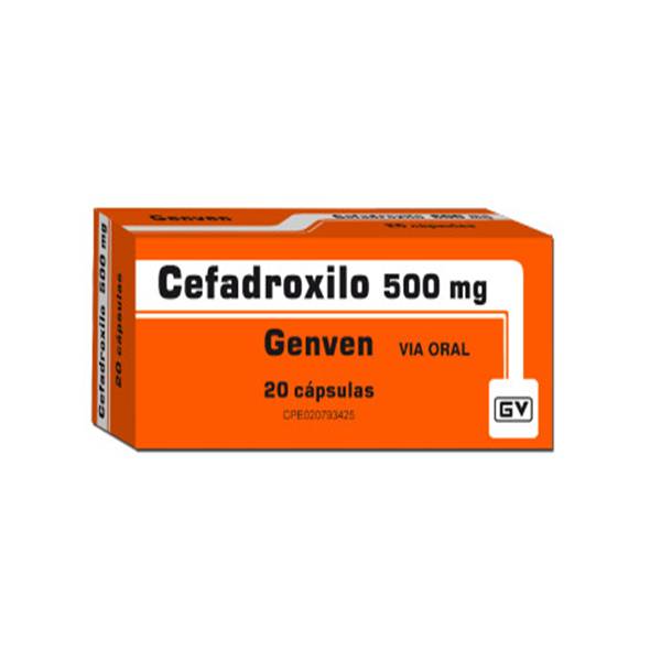 Cefadroxilo 500mg x 20 Cápsulas - Genven
