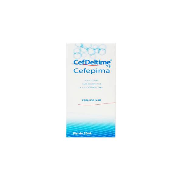 Cefdeltime Cefepime Ampolla 4Gr/ml I.M/I.V X 10ml - Delta
