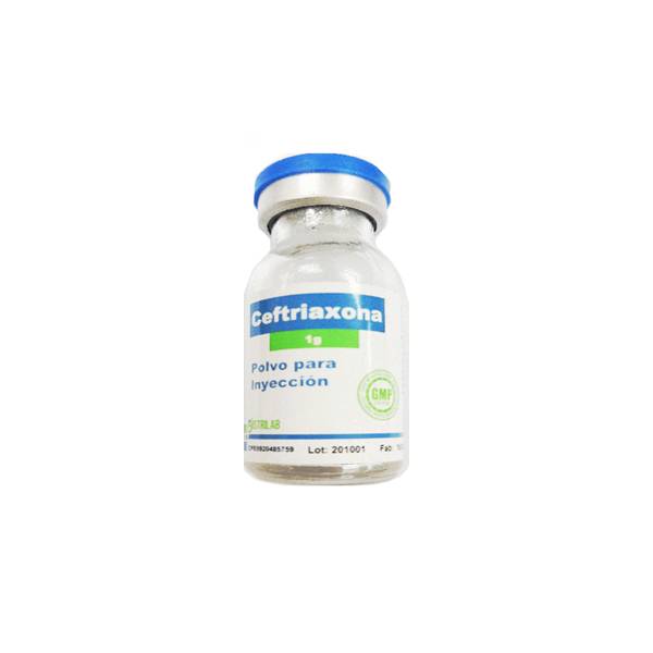 Ceftriaxona Ampolla 1gr/ml I.M/I.V - Distrilab