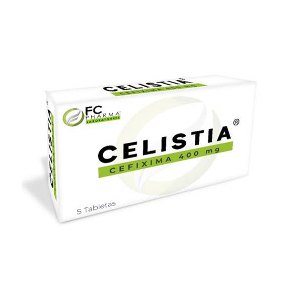 Celistia Cefixima 400mg x 5 Tabletas - FC Pharma