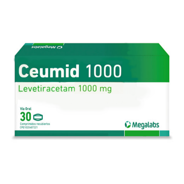 Ceumid Levetiracetam 1000mg x 30 Comprimidos - Megalabs
