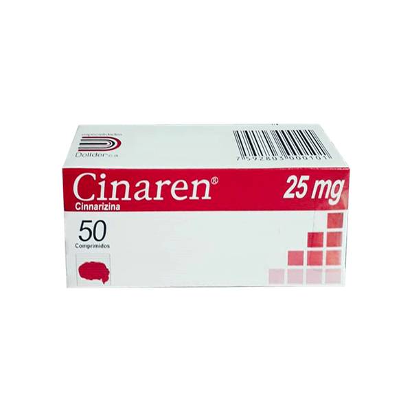 Cinaren Cinarizina 25mg x 50 Comprimidos - Dollder