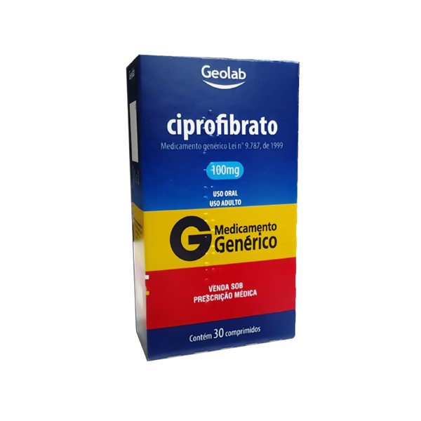 Ciprofibrato 100mg x 30 Comprimidos - Geolab