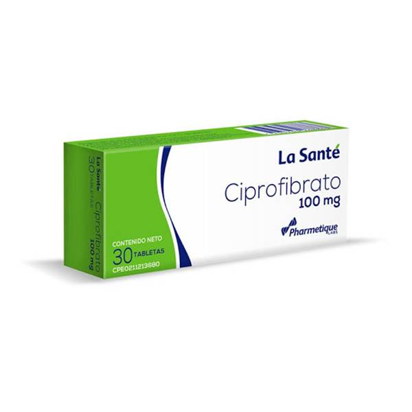 Ciprofibrato 100mg x 30 Tabletas - La Santé