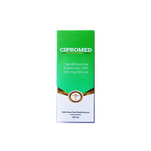 Cipromed Ciprofloxacina Ampolla 200mg/100ml I.V - Medwise