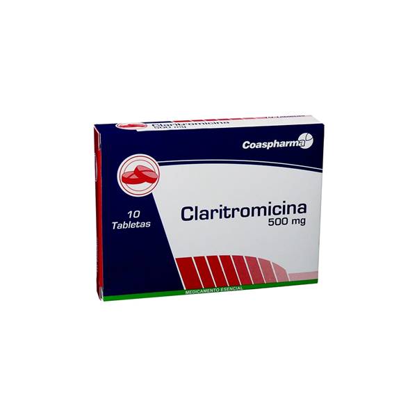 Claritromicina 500mg x 10 Tabletas - Coaspharma