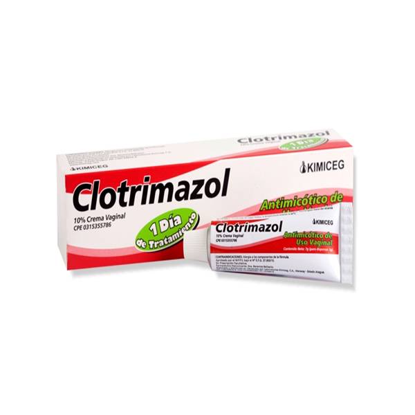 Clotrimazol 10% 1 Día Crema Vaginal x 7Gr. 1 Aplicador Kimiceg