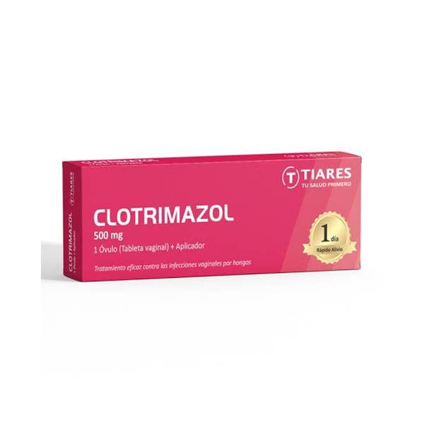 Clotrimazol 500mg x 1 Óvulo - Tiares