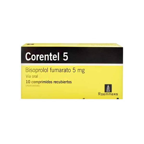 Corentel Bisoprolol 5mg x 10 Comprimidos - Megalabs