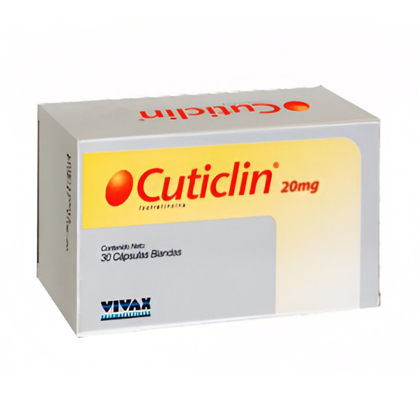 Cuticlin Isotretinoína 20mg x 30 Cápsulas Blandas Vivax