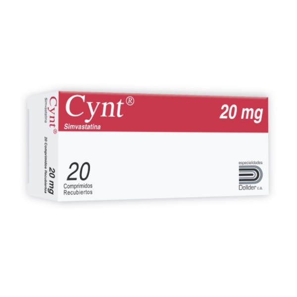 Cynt Simvastatina 20mg x 20 Comprimidos - Dollder