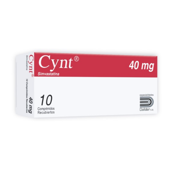 Cynt Simvastatina 40mg x 10 Comprimidos - Dollder