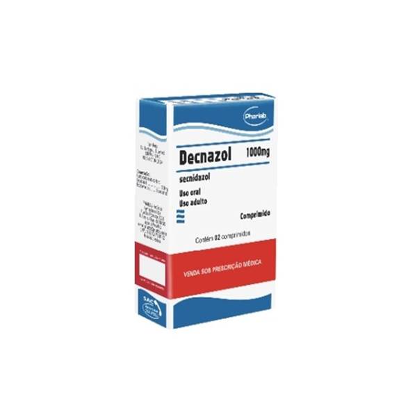 Decnazol Secnidazol1000mg x 2 Comprimidos - Pharlab