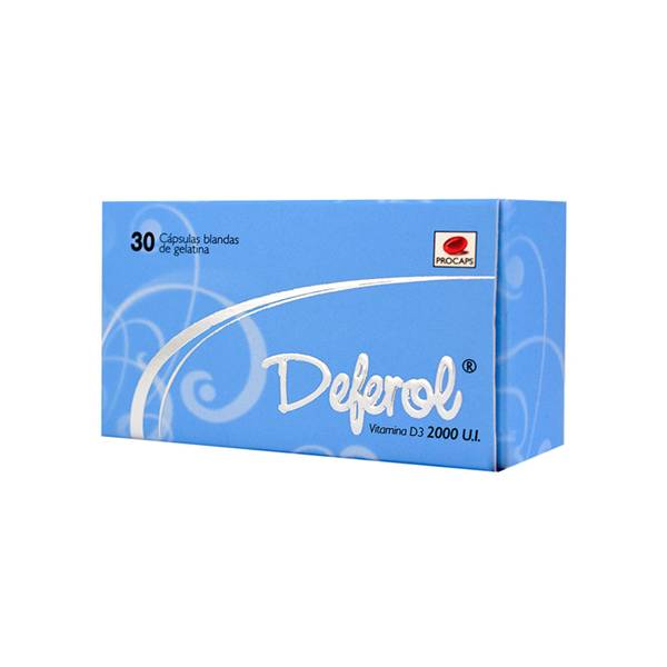 Deferol 2000Ui Vitamina D x 30 Cápsulas Blandas Procaps