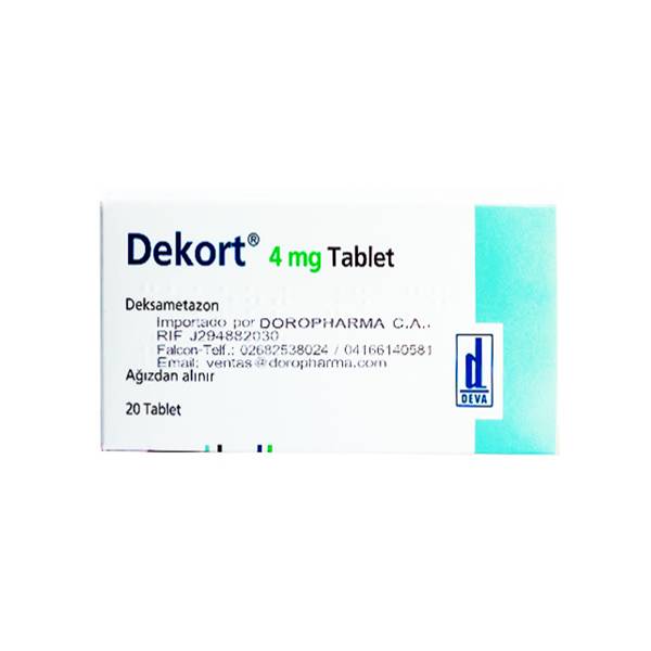 Dekort Dexametasona 4mg x 20 Tabletas - Deva
