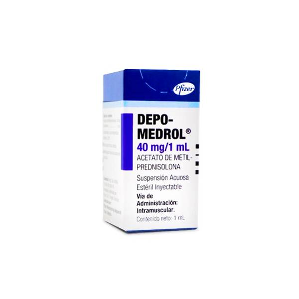 Depo-Medrol Metilprednisolona Ampolla 40mg/1ml I.V - Pfizer