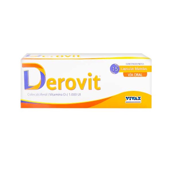 Derovit Vitamina D x 15 Cápsulas Blandas Vivax