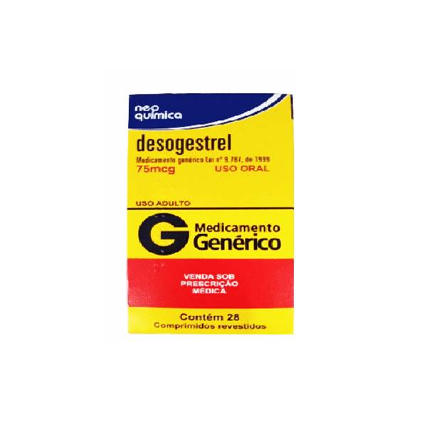 Desogestrel 75mcg x 28 Comprimidos - Neo Quimica
