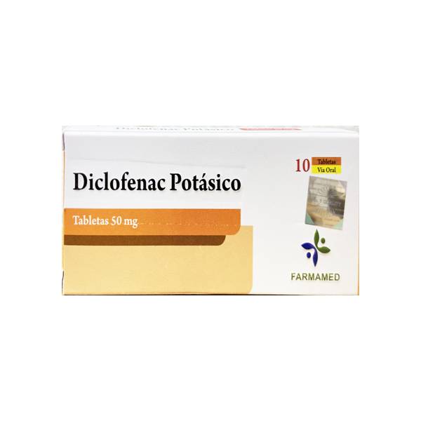 Diclofenac Potásico 50mg x 10 Tabletas - Farmamed