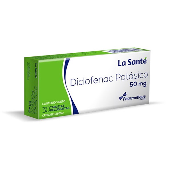 Diclofenac Potásico 50mg x 30 Tabletas - La Santé