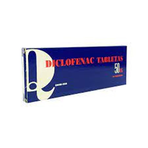 Diclofenac Sódico 50mg x 20 Tabletas - Quim-Far