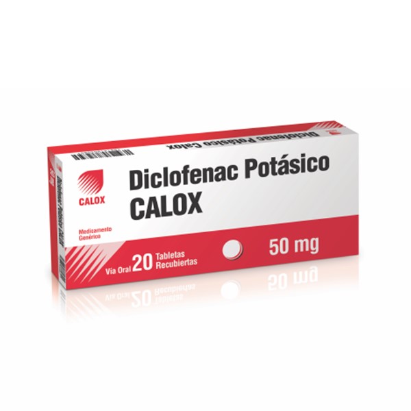 Diclofenac Sódico 50mg x 30 Tabletas - Calox