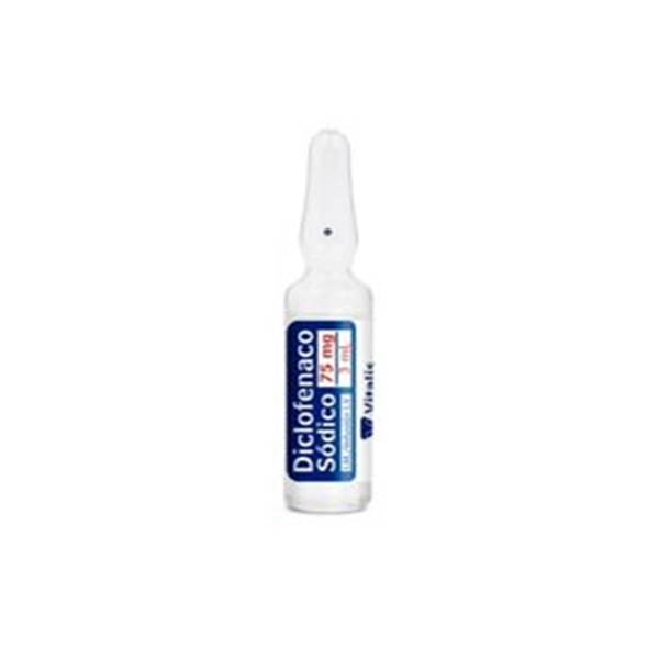 Diclofenac Sódico Ampolla 75mg/3ml I.M/I.V - Vitalis