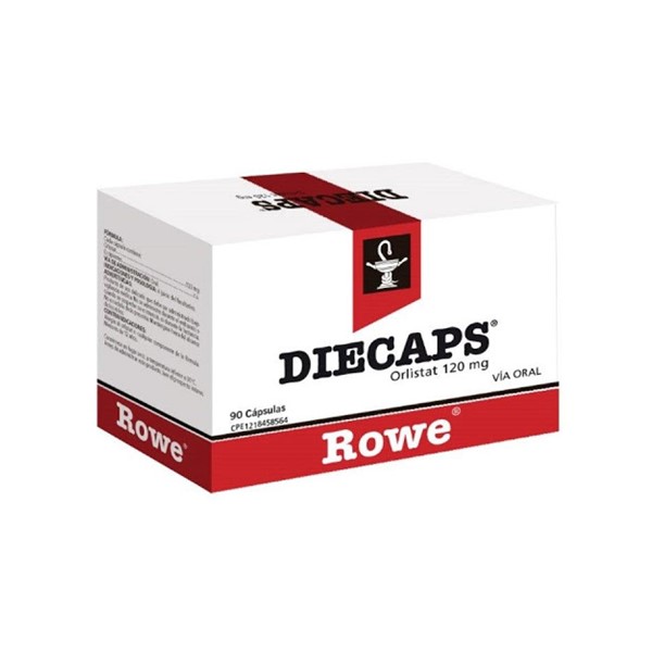 Diecaps Orlistat 120mg x 90 Cápsulas - Rowe
