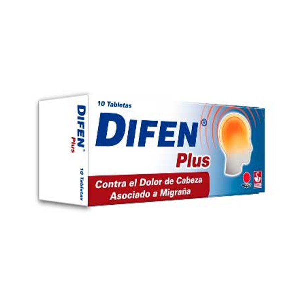 Difen Plus Acetaminofén+Cafeína 10 Tabletas - Siegfried