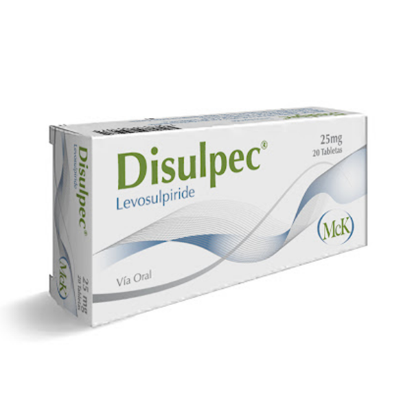 Disulpec Levosulpirida 25mg x 20 Tabletas - MCK