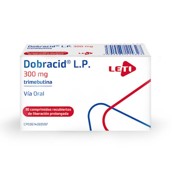 Dobracid Trimebutina 300mg x 30 Comprimidos - Leti