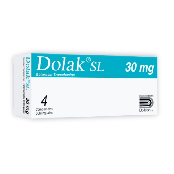 Dolak S.L Ketorolaco 30mg x 4 Comprimidos - Dollder
