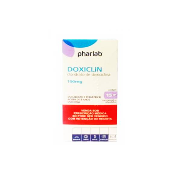 Doxiclin Doxiciclina 100mg x 15 Comprimidos - Pharlab