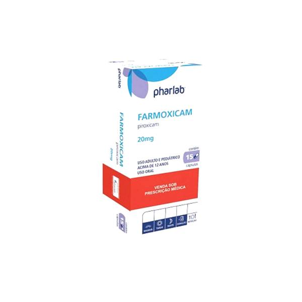 Farmoxicam Piroxicam 20mg x 15 Cápsulas - Pharlab
