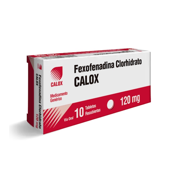 Fexofenadina 120mg x 10 Tabletas - Calox
