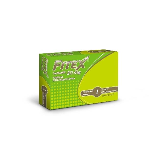Fitex Tadalafilo 20mg x 1 Tabletas Orodispersables - Farma